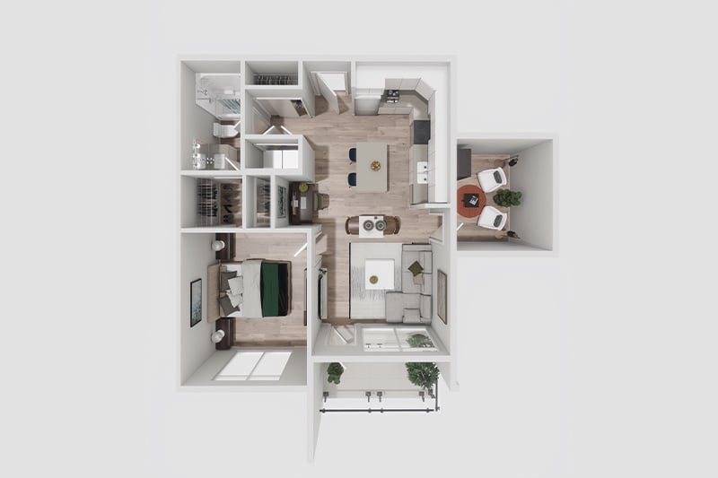 North Point Apartments Heritage floor plan