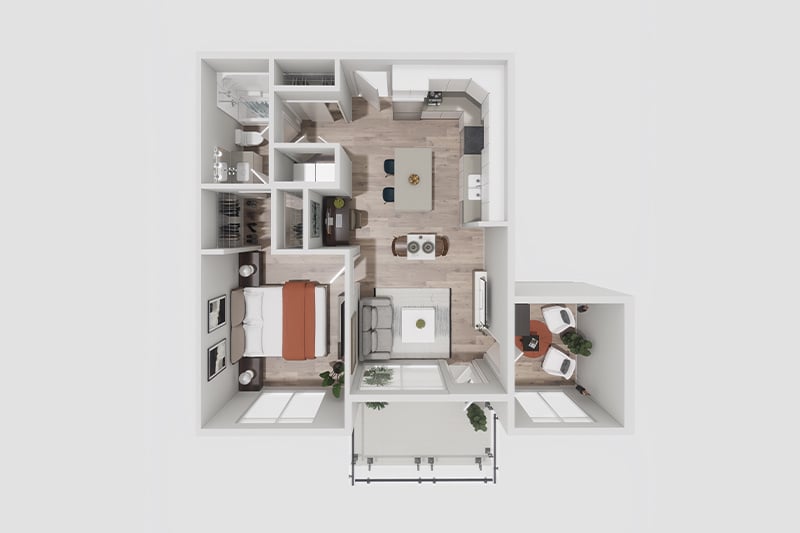 North Point Apartments Hudson floor plan