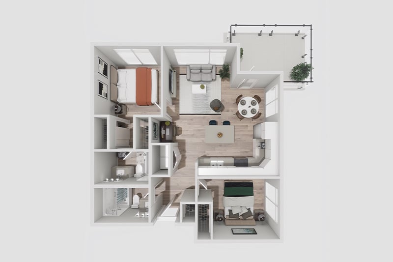 North Point Apartments Miner floor plan