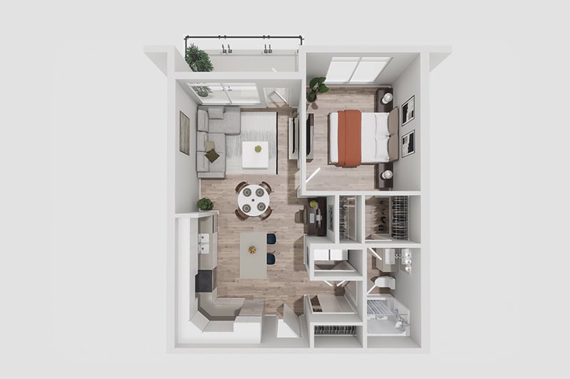 North Point Apartments Outlook floor plan